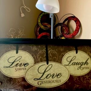 Live Love Laugh sign